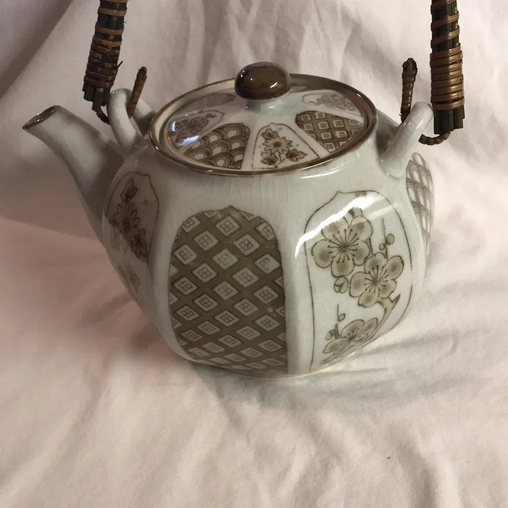 Vintage Ceramic Otagiri (OMC) Japan Brown Blossoms Tea Set